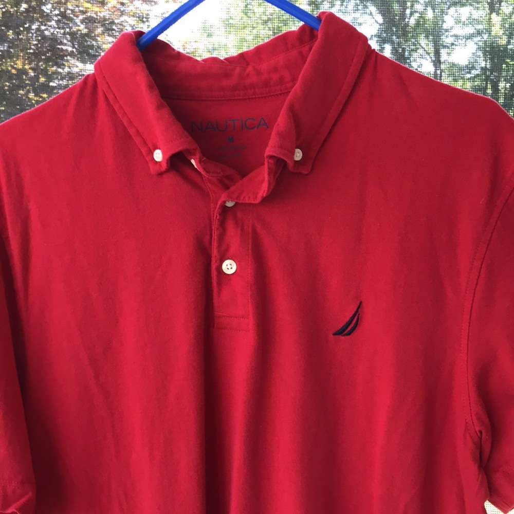 Nautica Men's Red Polo Shirt